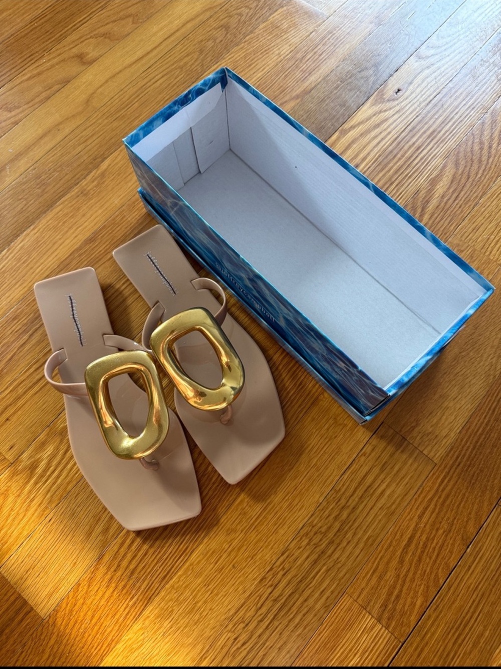 New Anthropologie Jeffrey Campbell Jelly Linques Sandals Size 8 - Picture 8 of 12